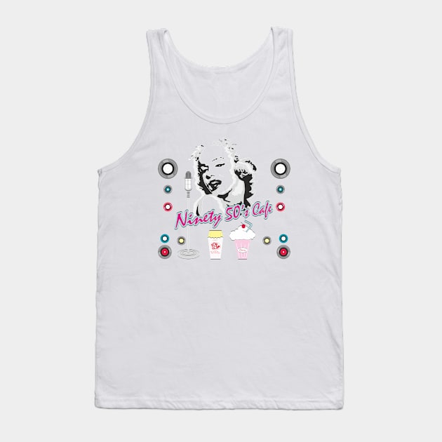 Marilyn Monroe Fifties Pop Art Tank Top by ilhnklv